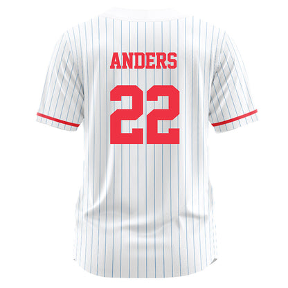 Liberty - NCAA Softball : Camden Anders - White Pinstripe Jersey-1