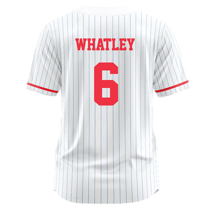 Liberty - NCAA Softball : Savanah Whatley - White Pinstripe Jersey-1