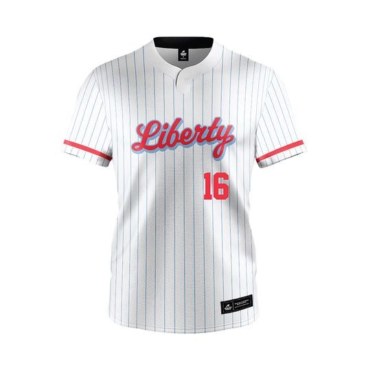 Liberty - NCAA Softball : Hallie Meeks - White Pinstripe Jersey