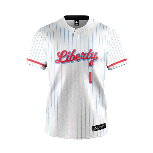 Liberty - NCAA Softball : Abigail Findlay - White Pinstripe Jersey-0