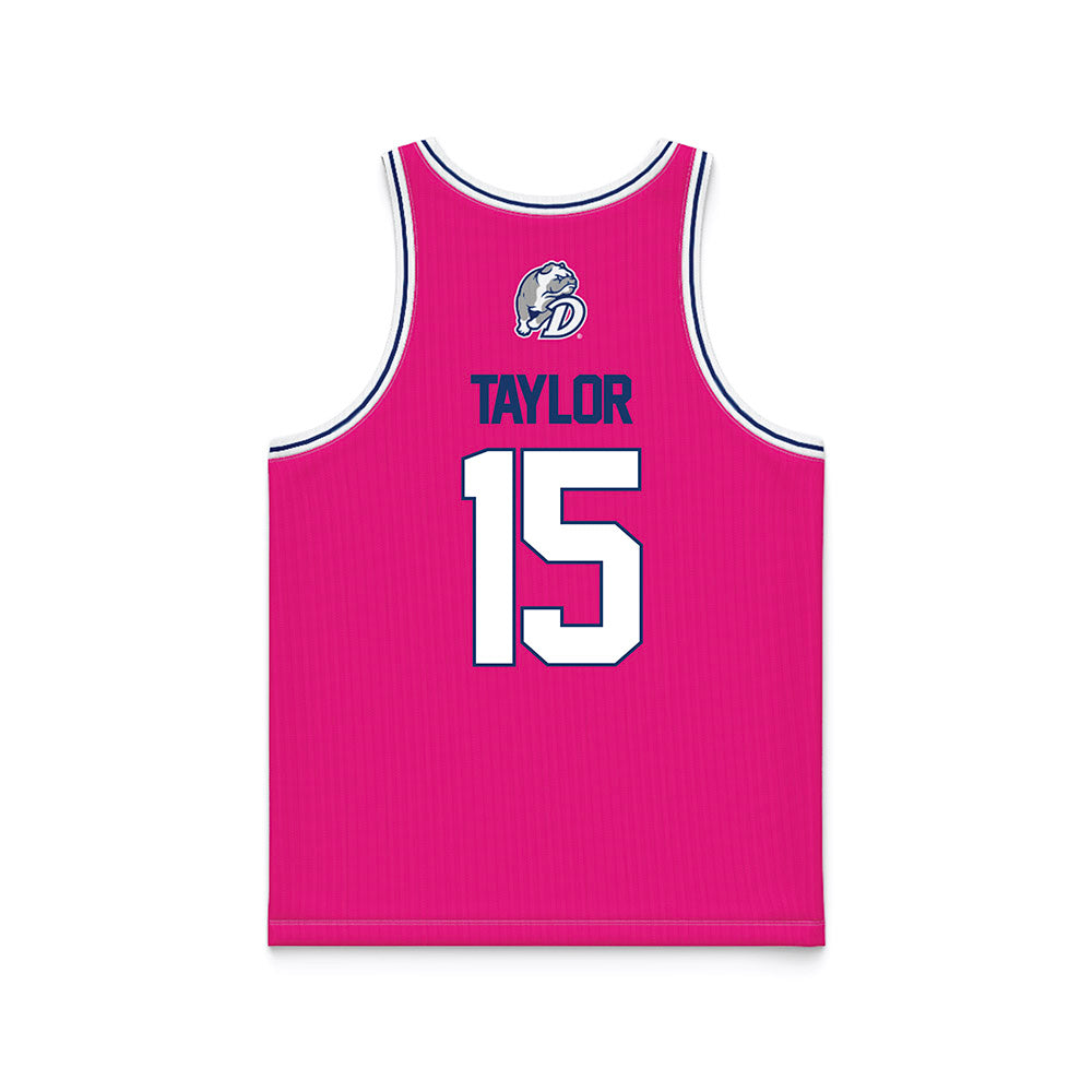 Drake - NCAA Women's Basketball : Maggie Taylor - Pink Basketball Jersey-1