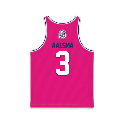 Drake - NCAA Women's Basketball : Abbie Aalsma - Pink Basketball Jersey-1
