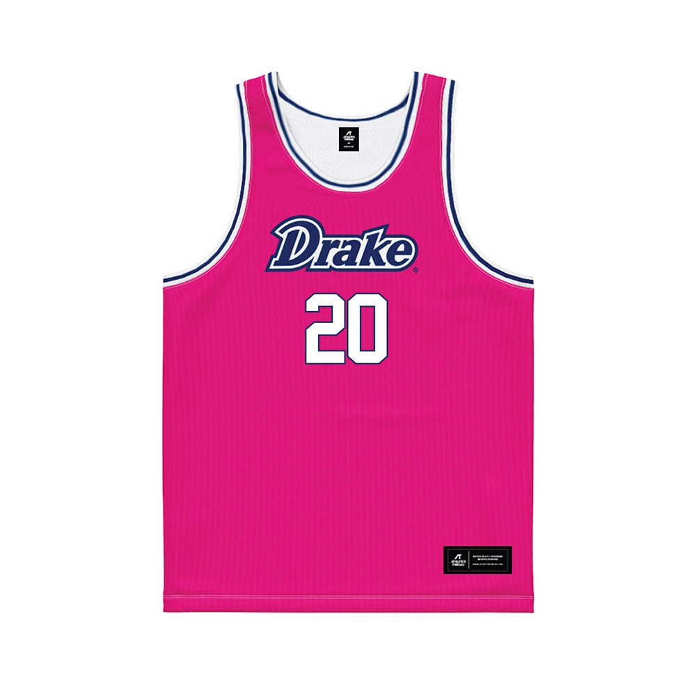 Drake - NCAA Women's Basketball : Lexi Carlsen - Pink Basketball Jersey-0