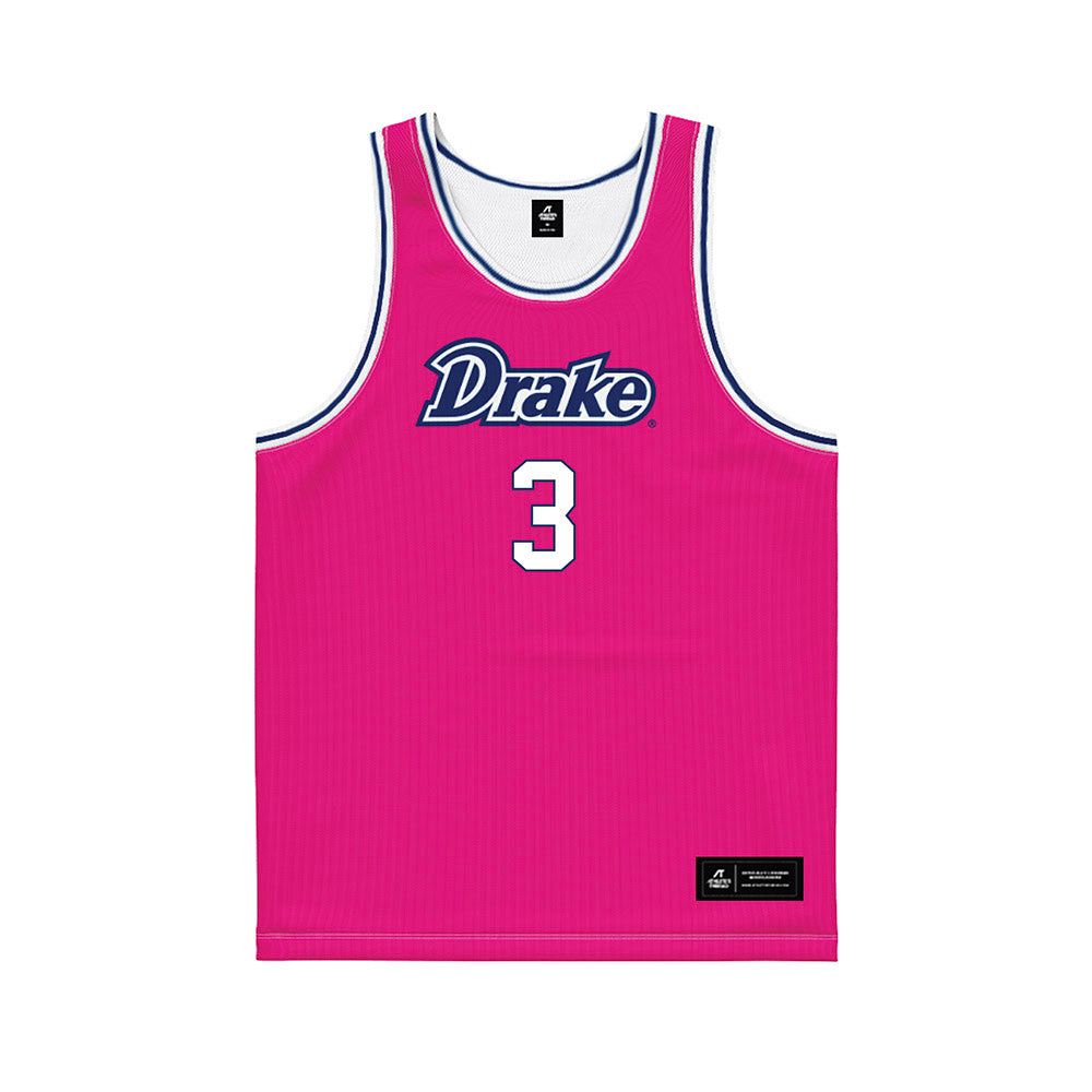 Drake - NCAA Women's Basketball : Abbie Aalsma - Pink Basketball Jersey-0