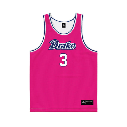 Drake - NCAA Women's Basketball : Abbie Aalsma - Pink Basketball Jersey-0