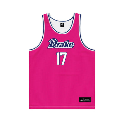 Drake - NCAA Women's Basketball : Anna Becker - Pink Basketball Jersey-0