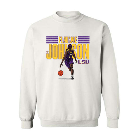 LSU - NCAA Women's Basketball : Flau'jae Johnson - Crewneck Sweatshirt Individual Caricature