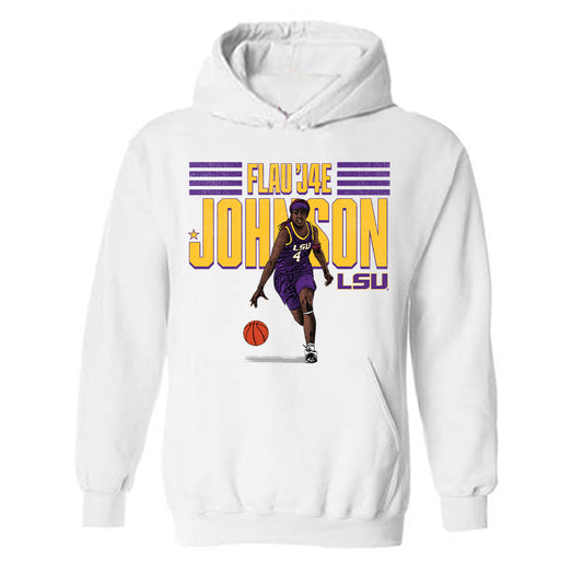 LSU - NCAA Women's Basketball : Flau'jae Johnson - Hooded Sweatshirt Individual Caricature