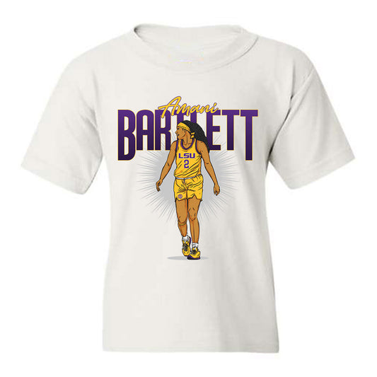 LSU - NCAA Women's Basketball : Amani Bartlett - Youth T-Shirt Individual Caricature