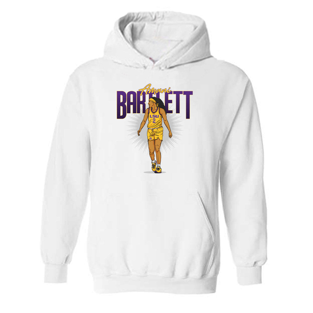 LSU - NCAA Women's Basketball : Amani Bartlett - Hooded Sweatshirt Individual Caricature