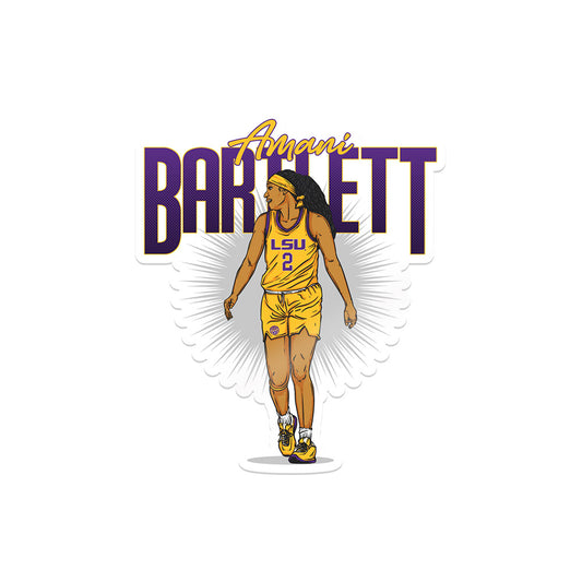 LSU - NCAA Women's Basketball : Amani Bartlett - Sticker Individual Caricature