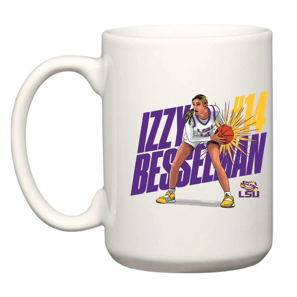 LSU - NCAA Women's Basketball : Izzy Besselman - Mug Individual Caricature