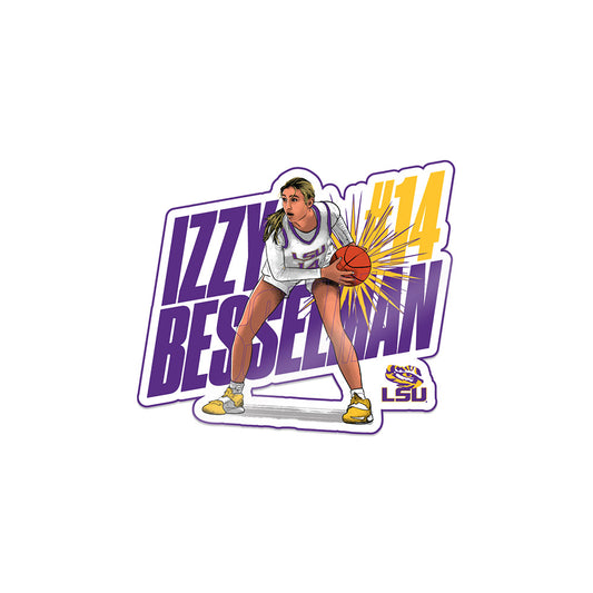 LSU - NCAA Women's Basketball : Izzy Besselman - Sticker Individual Caricature