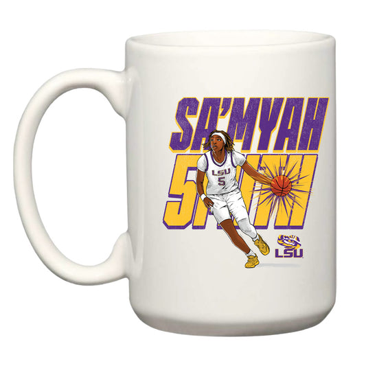 LSU - NCAA Women's Basketball : Sa'Myah Smith - Mug Individual Caricature