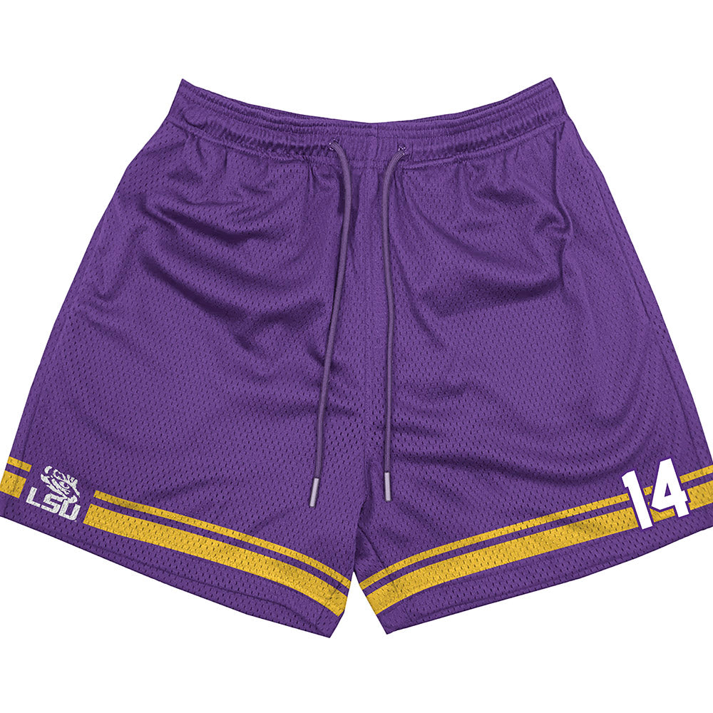 LSU - NCAA Women's Basketball : Izzy Besselman - Mesh Shorts Fashion Shorts