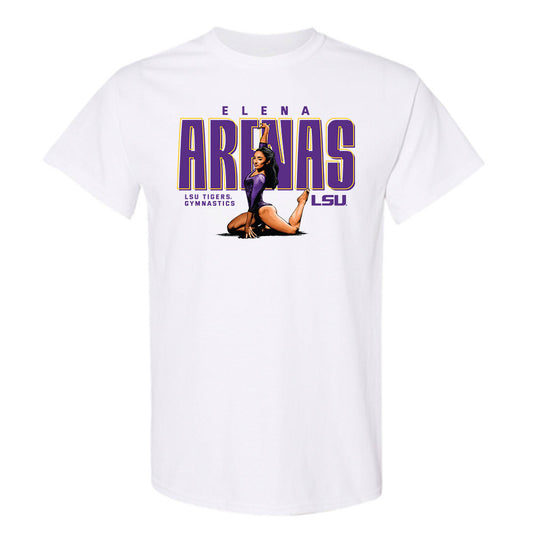 LSU - NCAA Women's Gymnastics : Elena Arenas - T-Shirt Individual Caricature