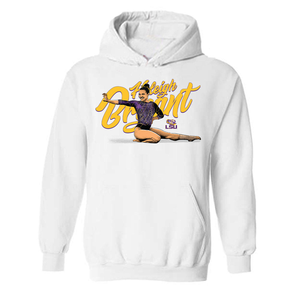 LSU - NCAA Women's Gymnastics : Haleigh Bryant - Hooded Sweatshirt Individual Caricature