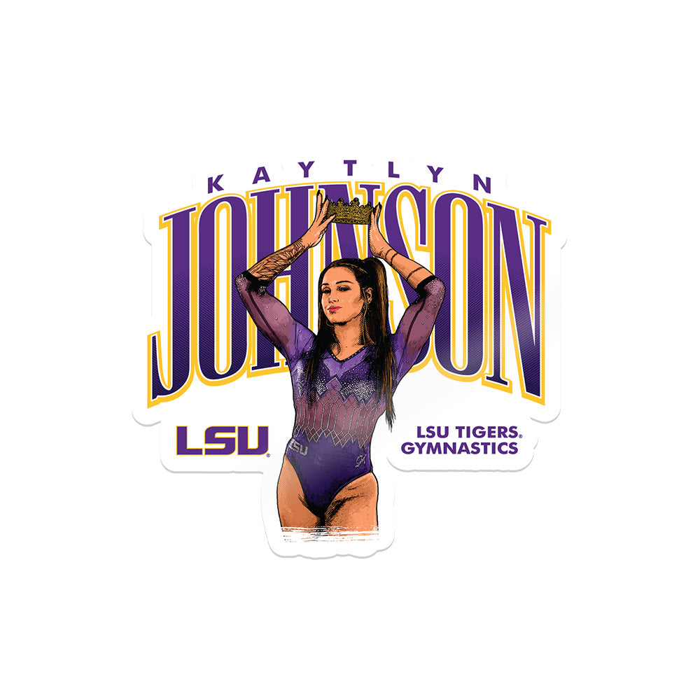 LSU - NCAA Women's Gymnastics : Kaytlyn Johnson - Sticker Individual Caricature