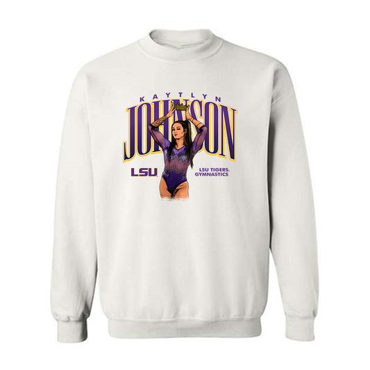 LSU - NCAA Women's Gymnastics : Kaytlyn Johnson - Crewneck Sweatshirt Individual Caricature