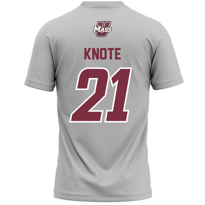 UMass - NCAA Men's Lacrosse : Matt Knote - Grey Lacrosse Jersey