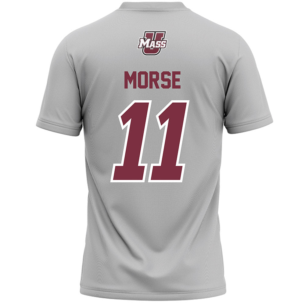 UMass - NCAA Men's Lacrosse : Will Morse - Grey Lacrosse Jersey -1