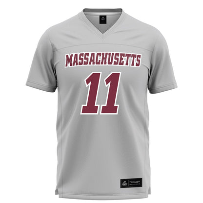 UMass - NCAA Men's Lacrosse : Will Morse - Grey Lacrosse Jersey -0