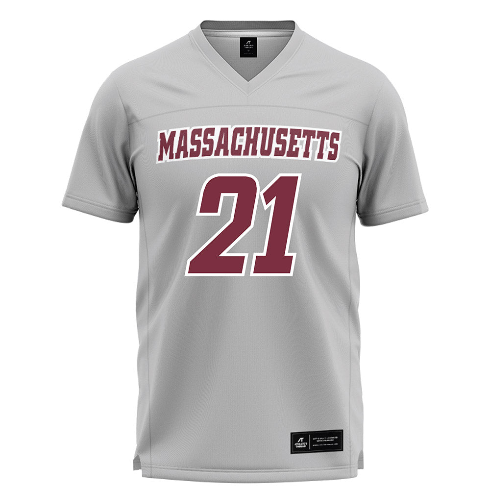 UMass - NCAA Men's Lacrosse : Matt Knote - Grey Lacrosse Jersey