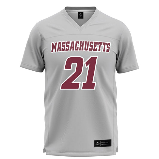 UMass - NCAA Men's Lacrosse : Matt Knote - Grey Lacrosse Jersey