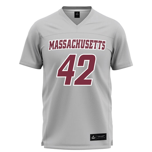 UMass - NCAA Men's Lacrosse : Chance Cook - Grey Lacrosse Jersey -0