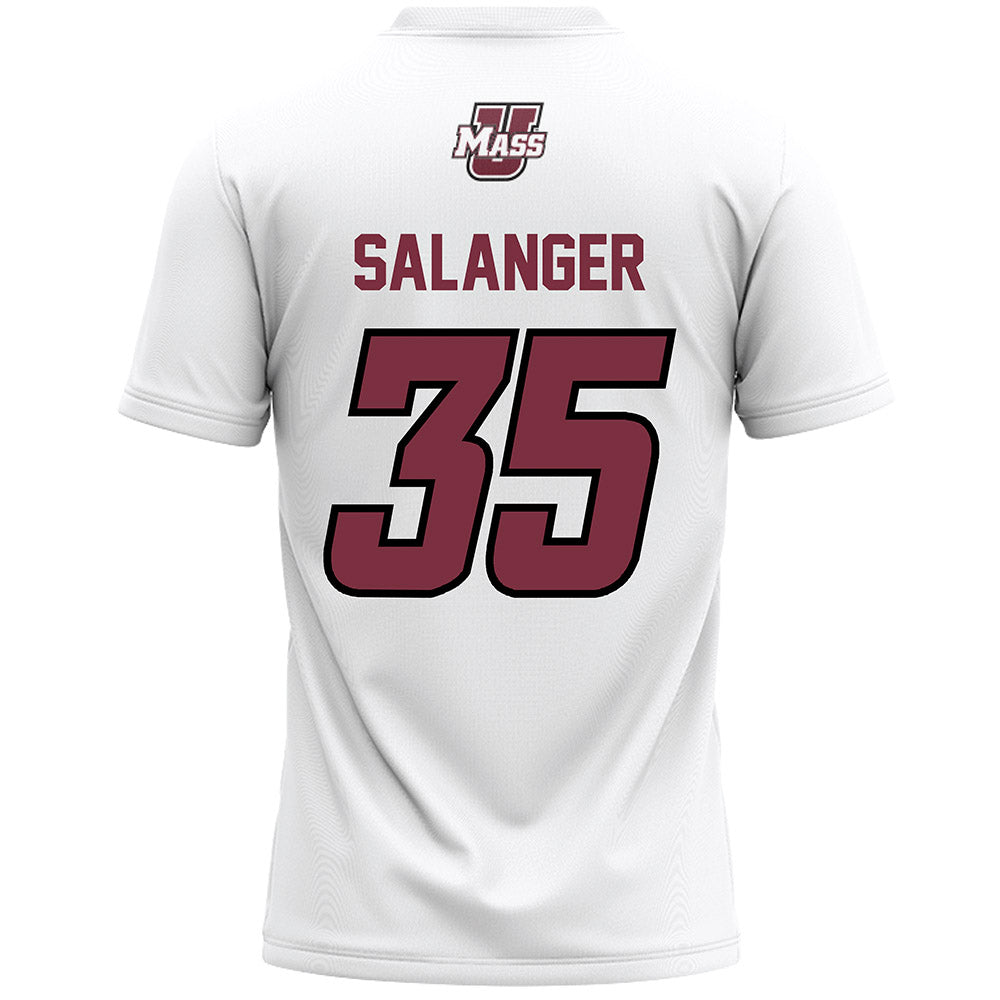 UMass - NCAA Men's Lacrosse : Owen Salanger - White Lacrosse Jersey