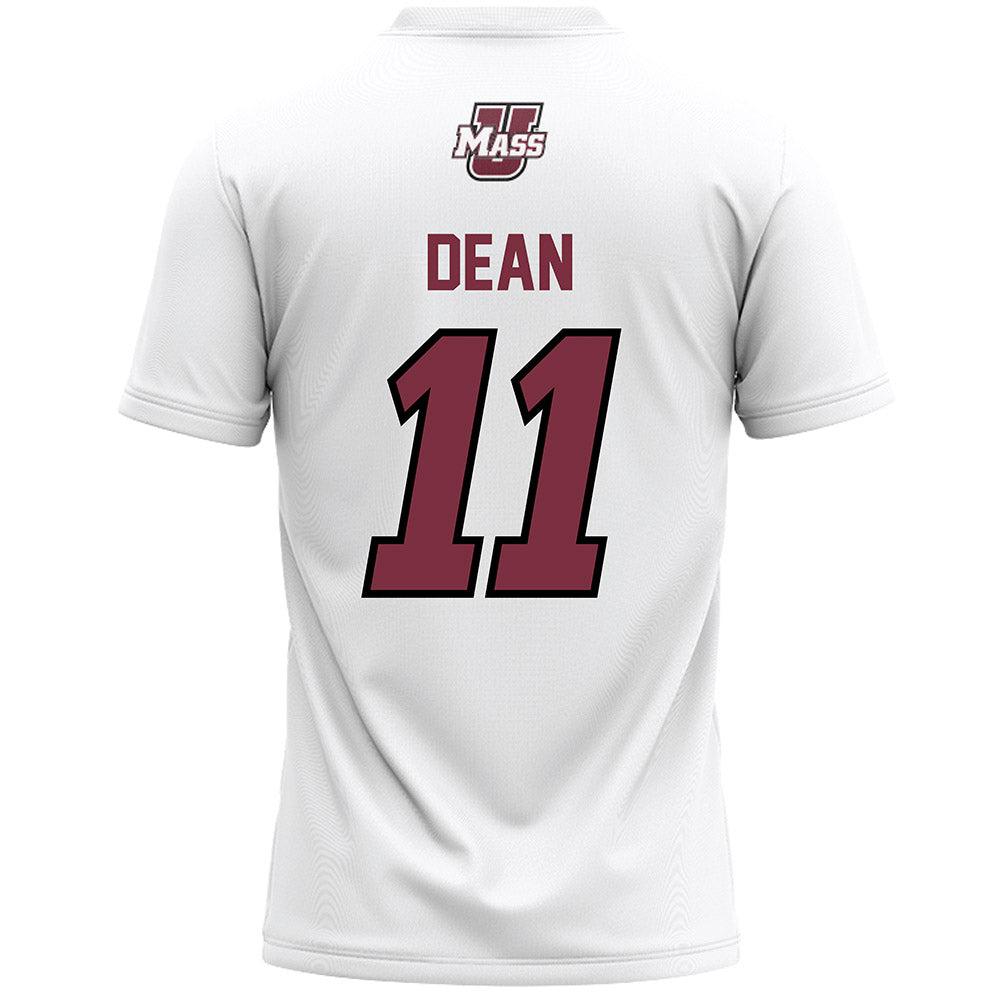 UMass - NCAA Men's Lacrosse : Jordan Dean - White Lacrosse Jersey