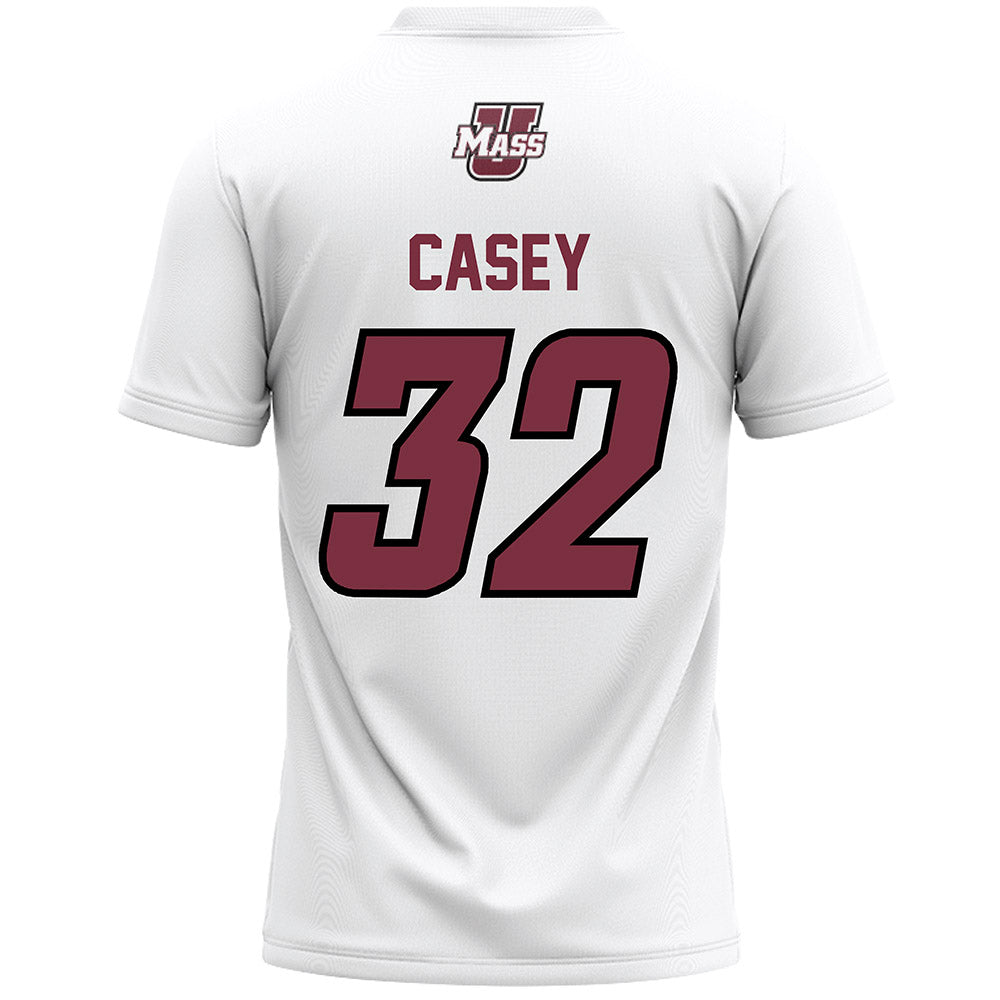 UMass - NCAA Men's Lacrosse : TJ Casey - White Lacrosse Jersey