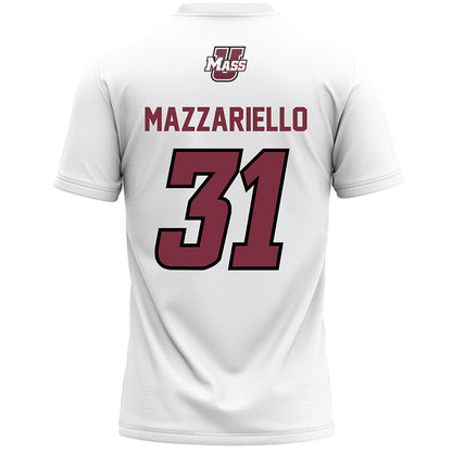 UMass - NCAA Men's Lacrosse : Ryan Mazzariello - White Lacrosse Jersey