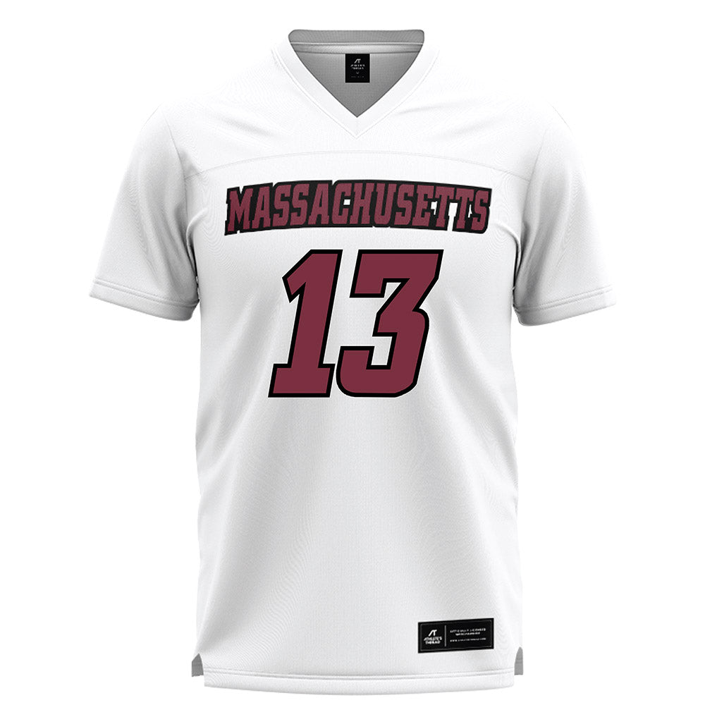 UMass - NCAA Men's Lacrosse : Brady Hoff - White Lacrosse Jersey