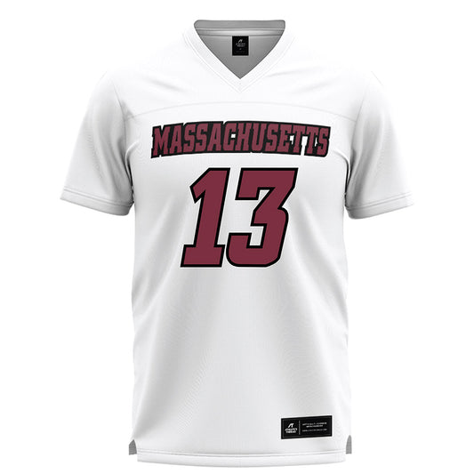 UMass - NCAA Men's Lacrosse : Brady Hoff - White Lacrosse Jersey