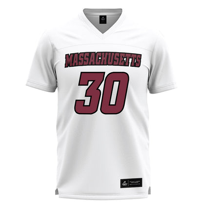 UMass - NCAA Men's Lacrosse : Robbie Travers - White Lacrosse Jersey