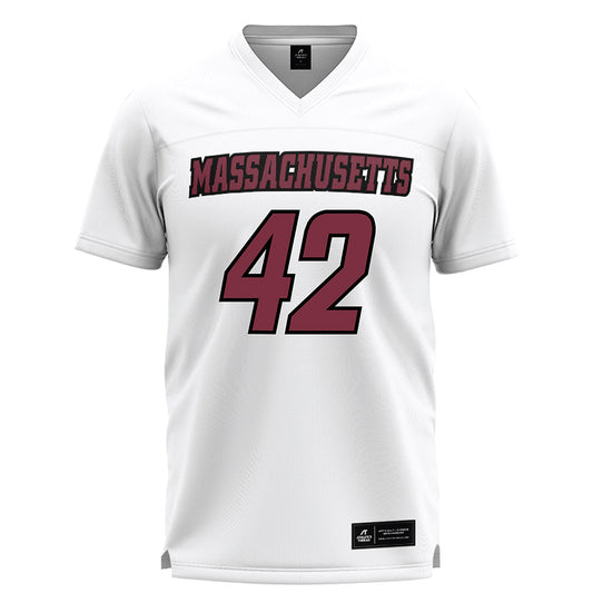 UMass - NCAA Men's Lacrosse : Chance Cook - White Lacrosse Jersey -0