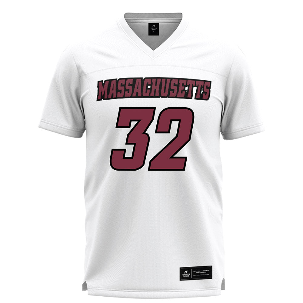 UMass - NCAA Men's Lacrosse : TJ Casey - White Lacrosse Jersey