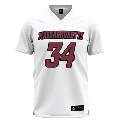 UMass - NCAA Men's Lacrosse : Liam Maher - White Lacrosse Jersey