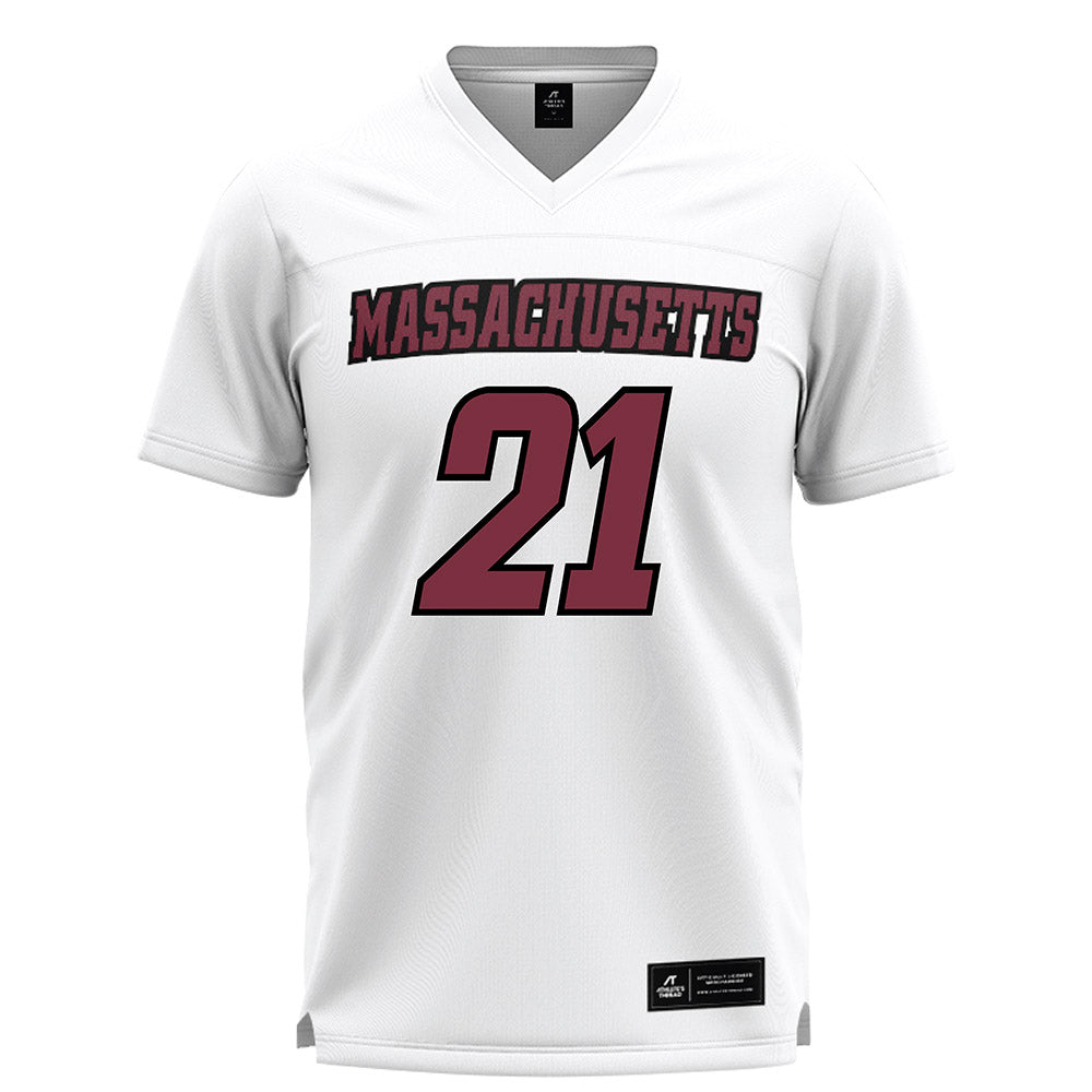 UMass - NCAA Men's Lacrosse : Matt Knote - White Lacrosse Jersey