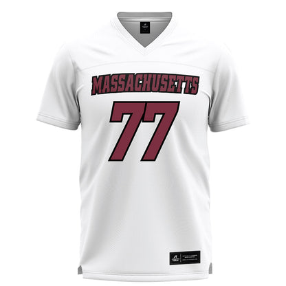 UMass - NCAA Men's Lacrosse : Jimmy Elliott - White Lacrosse Jersey -0