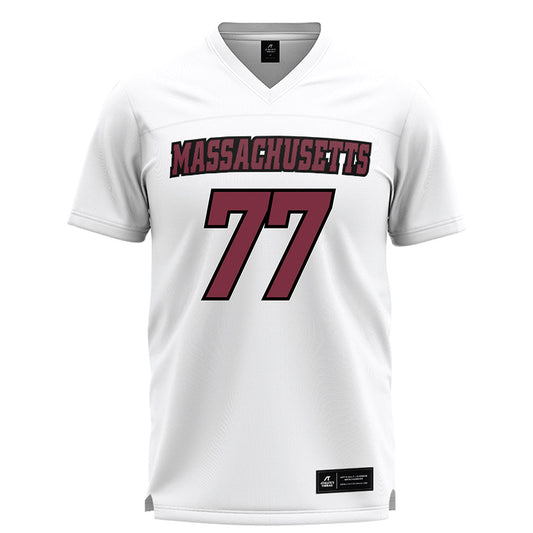 UMass - NCAA Men's Lacrosse : Jimmy Elliott - White Lacrosse Jersey -0