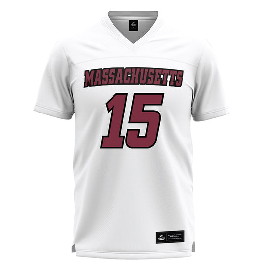 UMass - NCAA Men's Lacrosse : Brendan Coyle - White Lacrosse Jersey -0