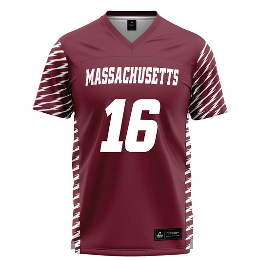 UMass - NCAA Women's Lacrosse : Catriona Lucus - Burgundy Lacrosse Jersey -0