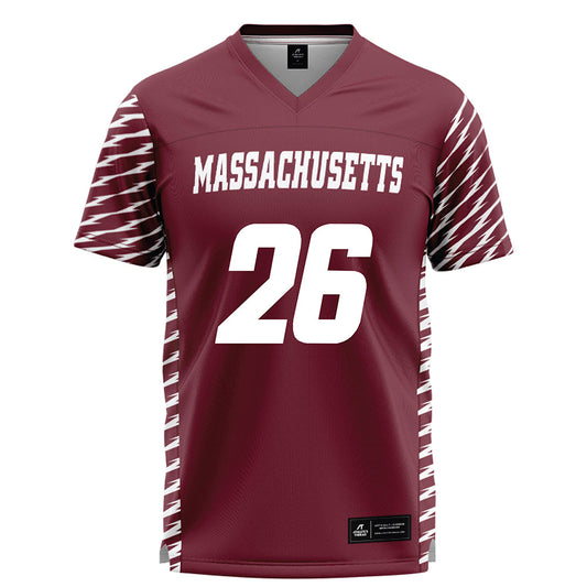 UMass - NCAA Women's Lacrosse : Rachel Vallarelli - Burgundy Lacrosse Jersey -0