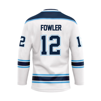 Maine - NCAA Men's Ice Hockey : Owen Fowler - White Hockey Jersey