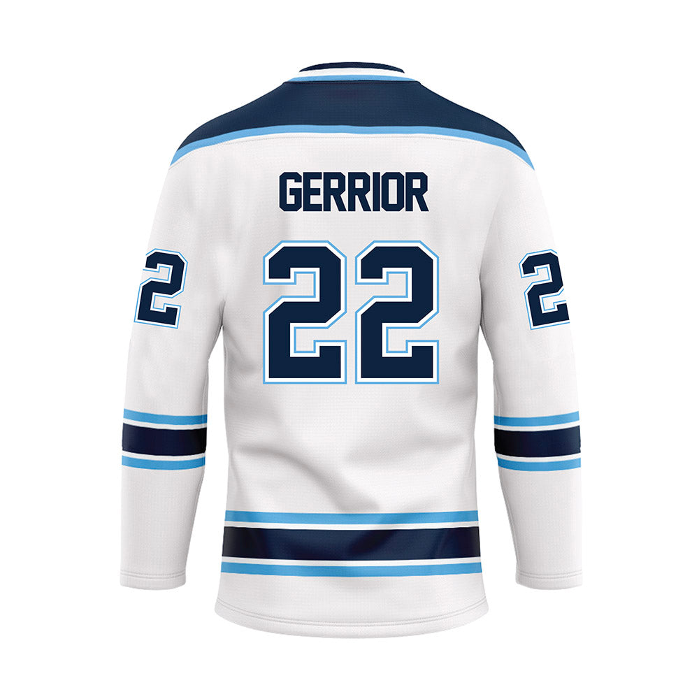 Maine - NCAA Men's Ice Hockey : Will Gerrior - White Hockey Jersey-1