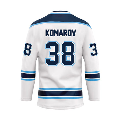 Maine - NCAA Men's Ice Hockey : Oskar Komarov - White Hockey Jersey