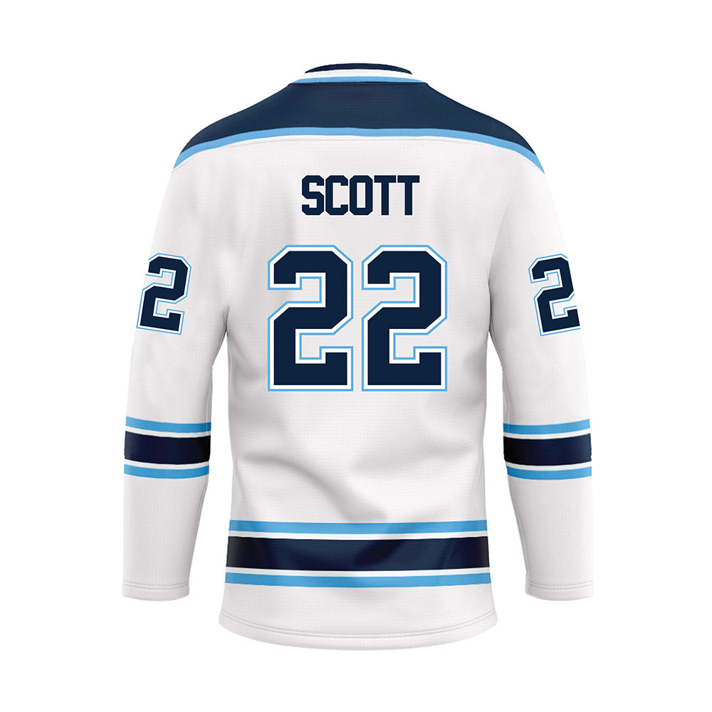 Maine - NCAA Men's Ice Hockey : Harrison Scott - White Hockey Jersey