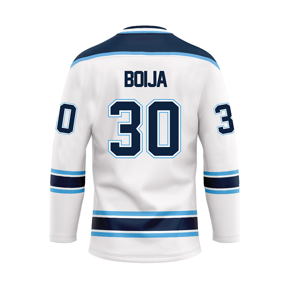 Maine - NCAA Men's Ice Hockey : Albin Boija - White Hockey Jersey-1
